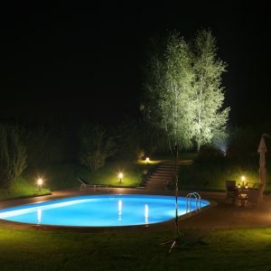 bigstock Pool and garden by night 194034621